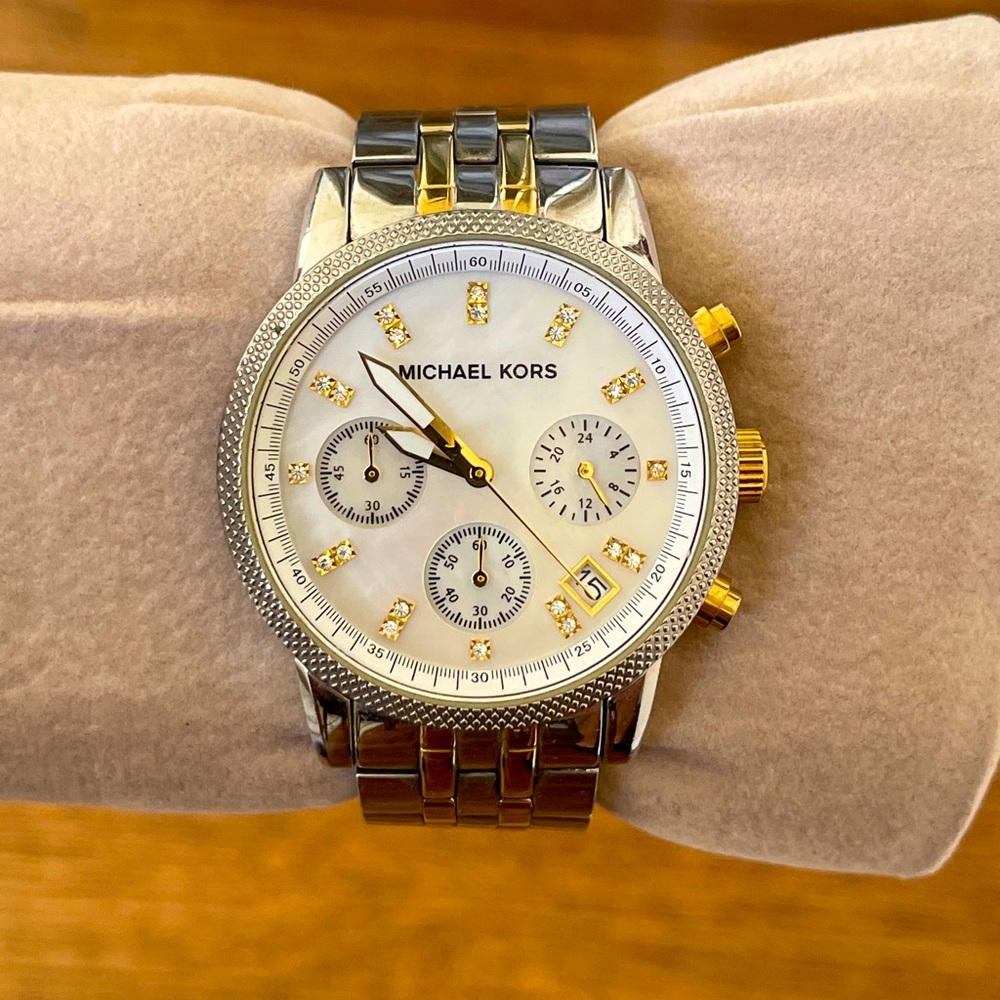 Silver and Gold Michael Kors watch